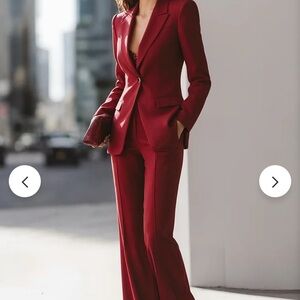 MieSuit Red Single Breasted 2-Piece Suit, XS